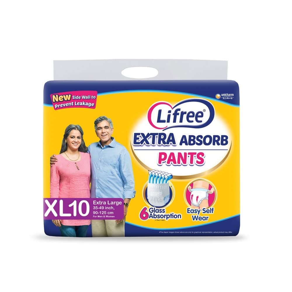 Lifree Extra Absorb Pants Unisex (XL), 10 Count