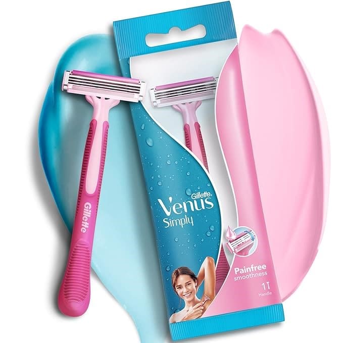 Gillette Venus Razor Disposable - (Pack of 1, Pink) - Razor for Women