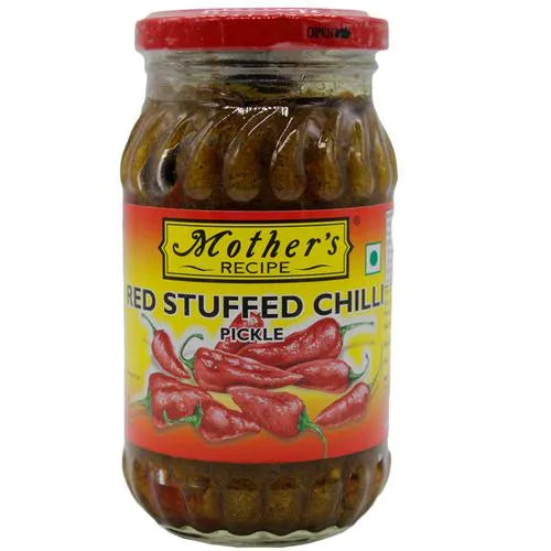 Mother's Recipe Red Stuffed Chilli Pickle, 400g