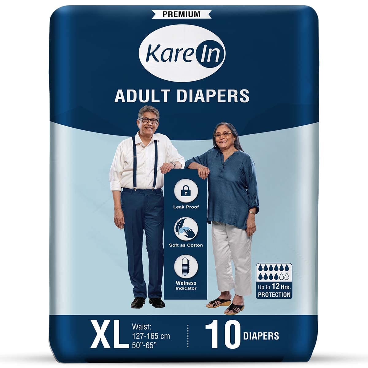 KareIn Classic Adult Diapers, Extra Large- 10 Count