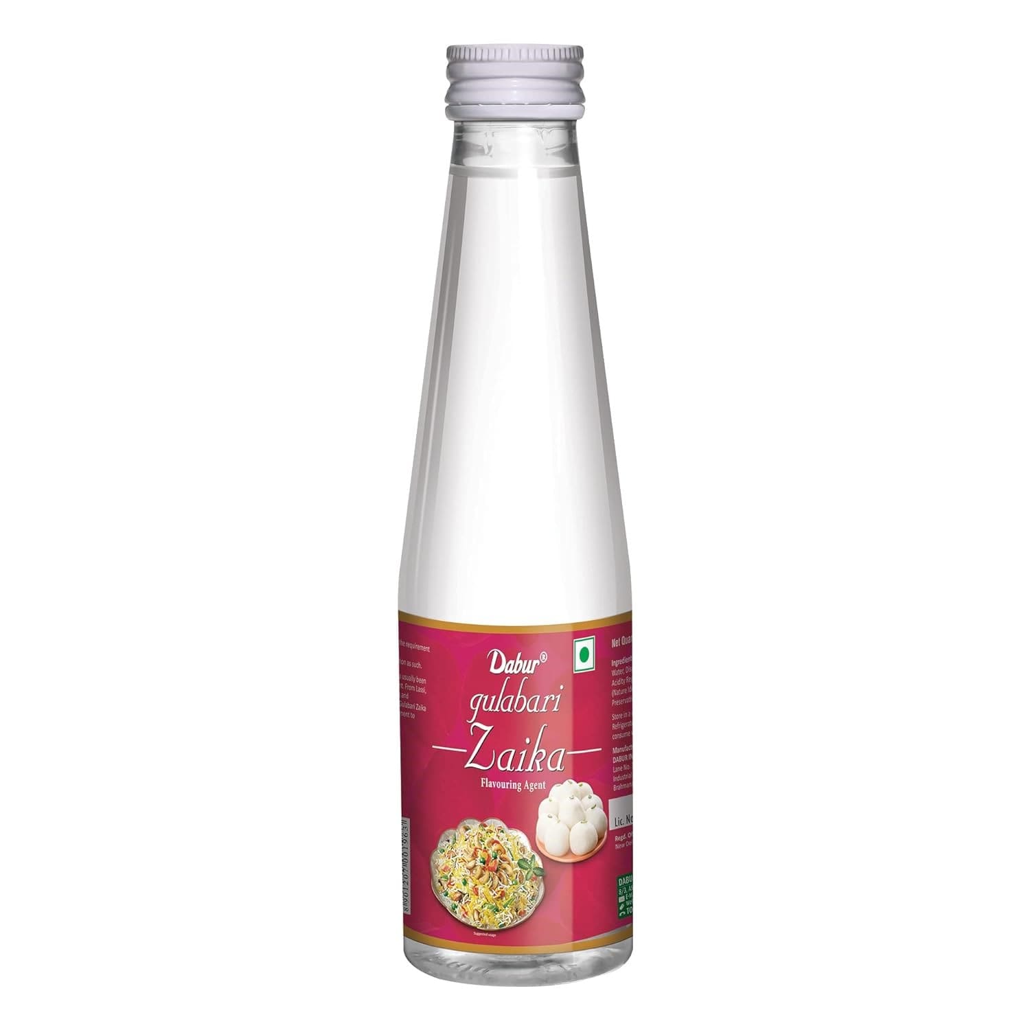 Dabur Gulabari Zaika, Rose Water Flavouring Agent Liquid, 250ml