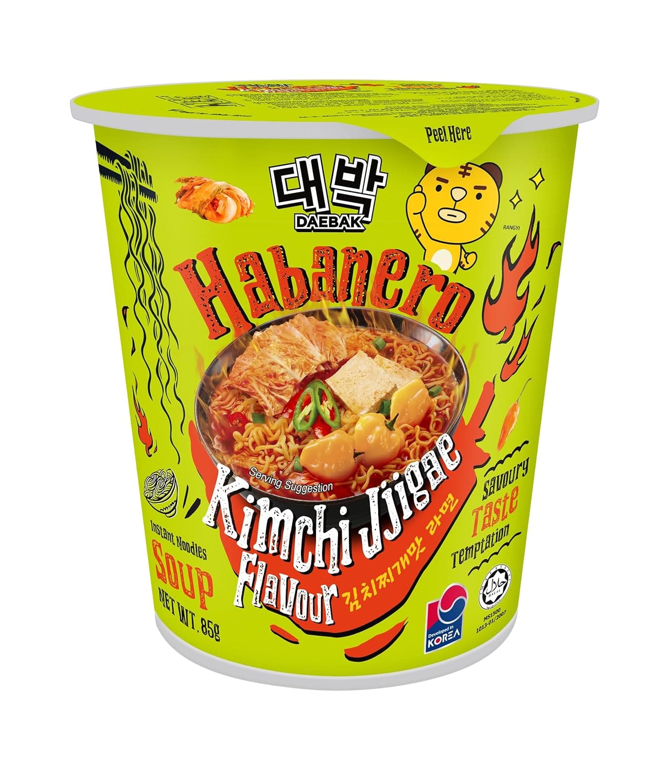 Daebak, Habanero Kimchi Jjigae Flavour, 85g