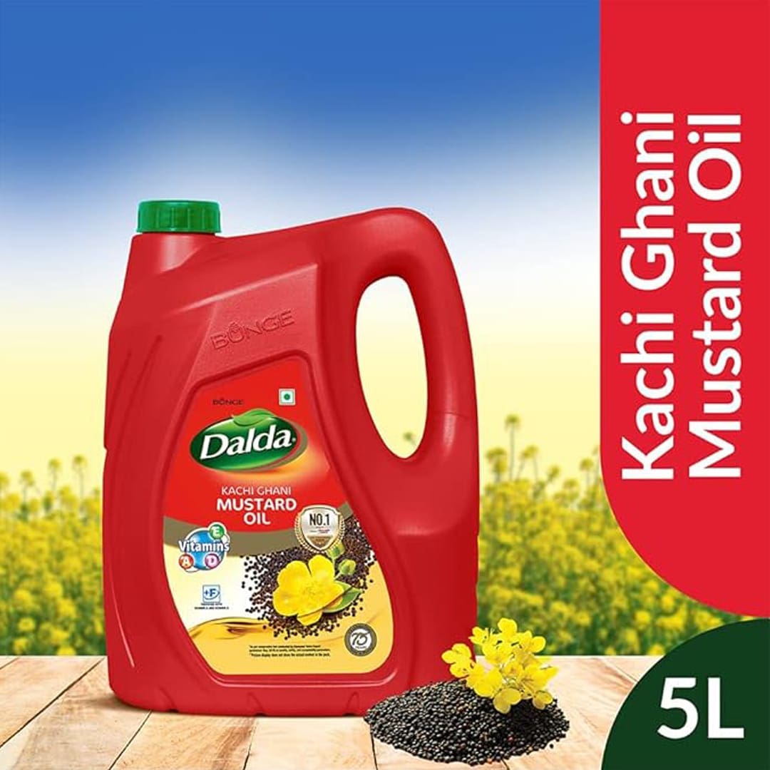 Dalda Kachi Ghani Mustard Oil - 5 Litre (Jar)
