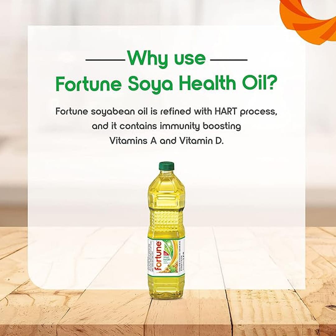 Fortune Soyabean Oil, 1L, Pet Bottle