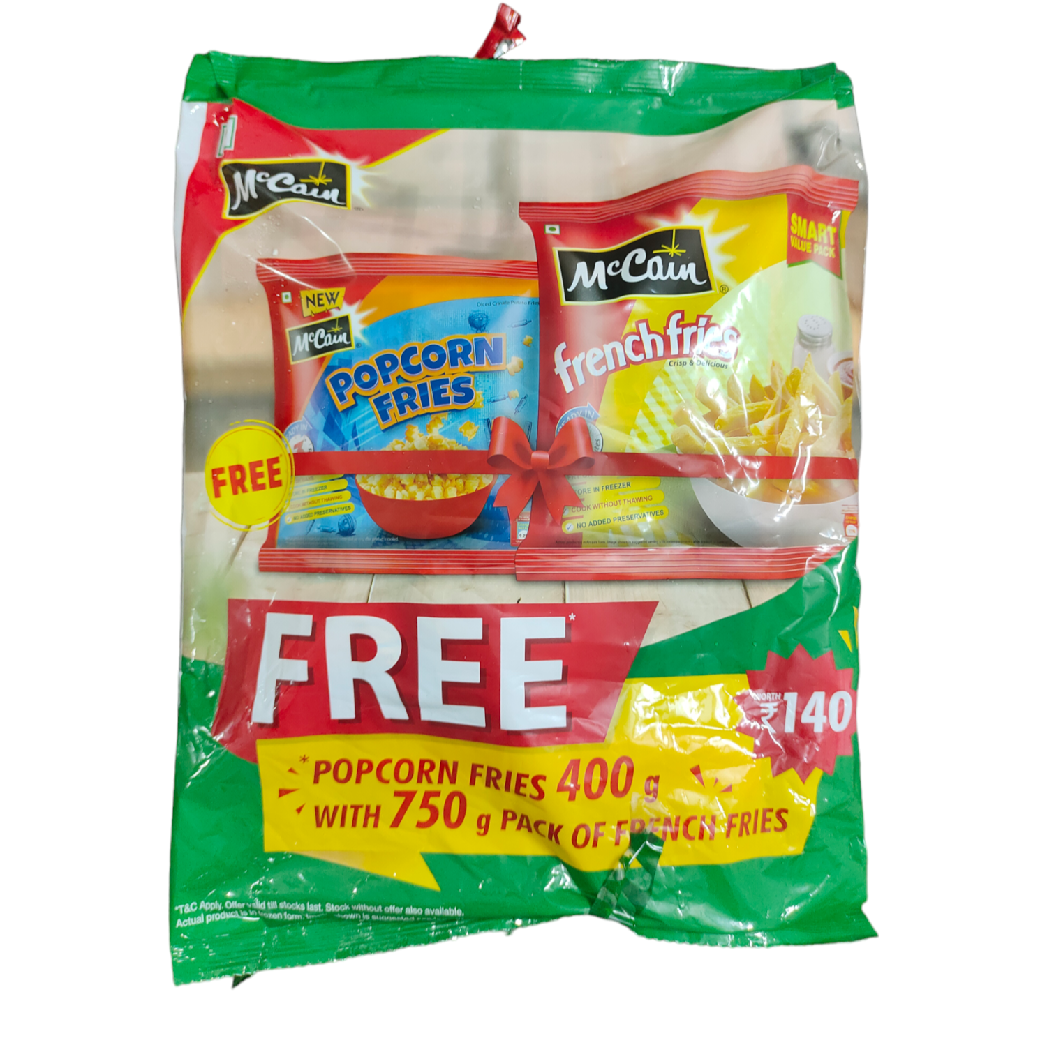 McCain, Popcorn & French Fries, Smart Value Pack, 1.150kg