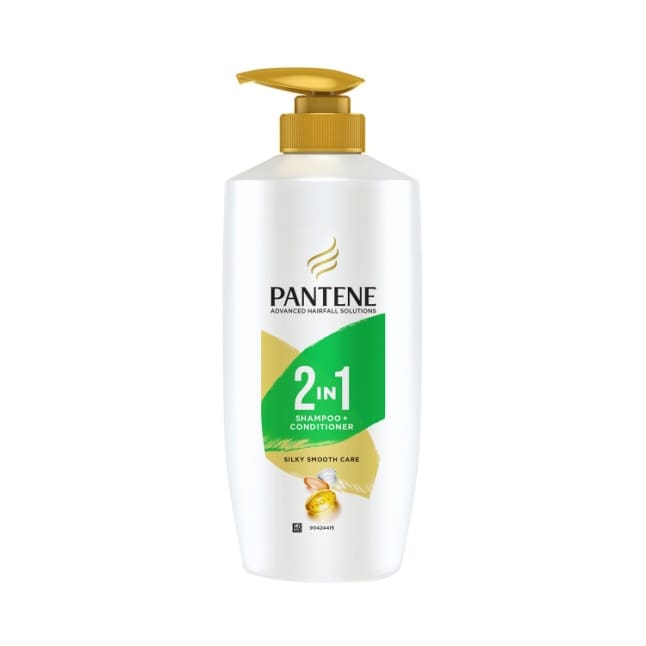 Pantene Advanced Hairfall Solution 2-In-1 Silky Smooth Shampoo & Conditioner, 650ml