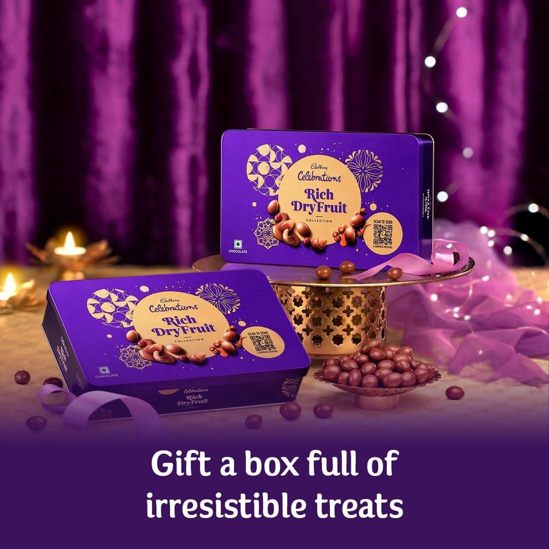 Cadbury Celebrations Rich Dry Fruit Collection Chocolate Gift Box, 177 gm
