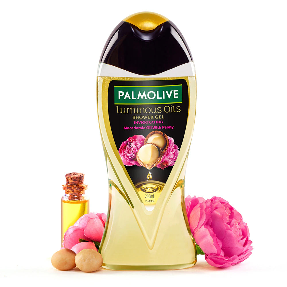 Palmolive Luminous Oils Invigorating Shower Gel - Macadamia Oil With Peony, 250 ml