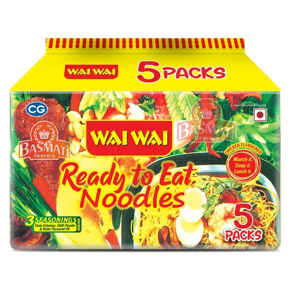Wai Wai Chicken Noodles - 5packs