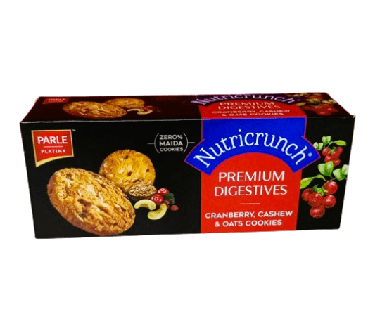 Parle Nutricrunch, Cranberry Cashew & Oats Cookies Biscuit, 75g