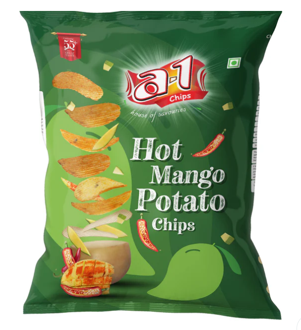 A-1 Potato Chips Chilly Mango - 100g