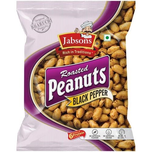 Jabsons, Roasted Peanuts- Black Pepper, 140 g