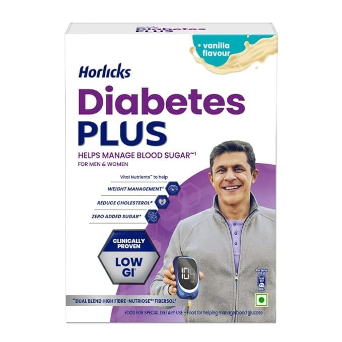 Horlicks Diabetes Plus Vanilla, 400gm