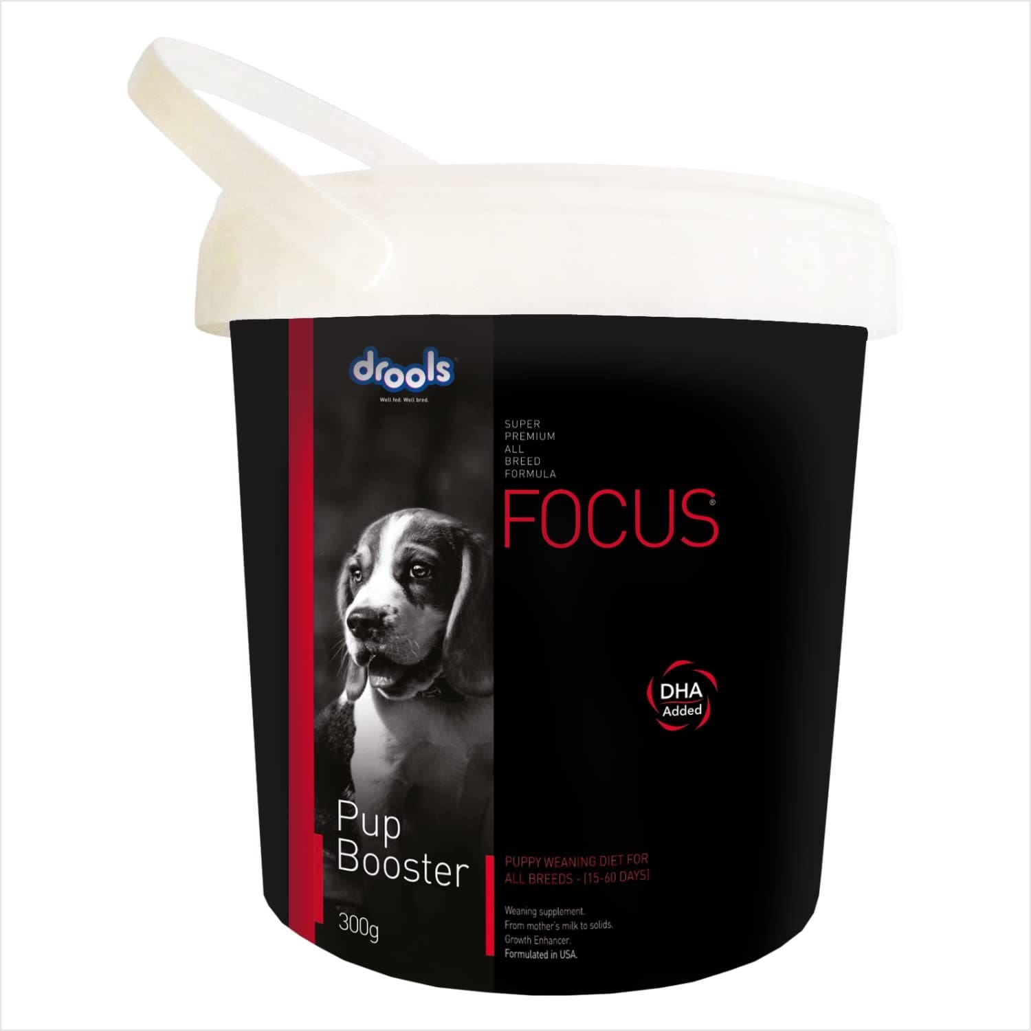 Drools, Focus Pup Booster, Puppy Weaning Diet for All Breeds, 300g