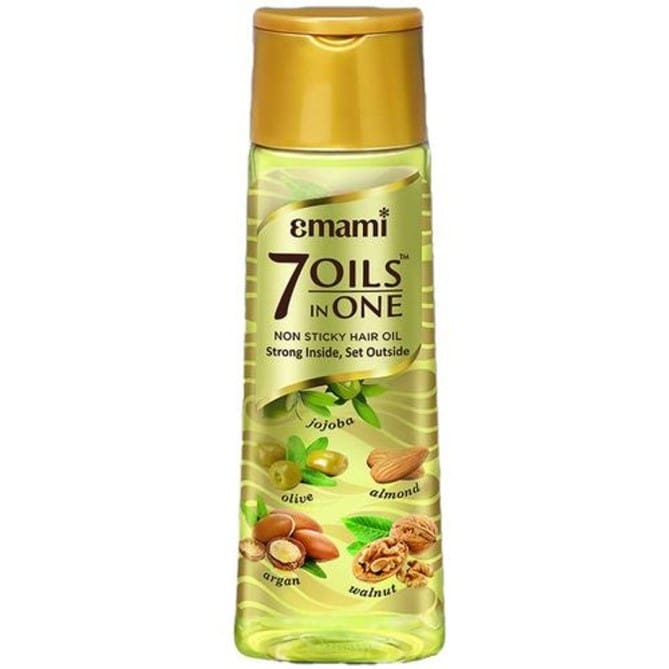 Emami 7 Oils Hair Oil - Light & Non Sticky, For Stronger Hair, 300 ml