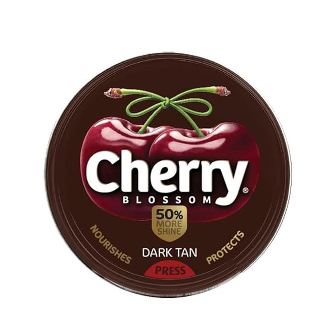 CHRRRY Cherry Blossom Wax Shoe Polish Dark Tan, 15gm