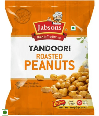 Jabsons, Roasted Peanuts- Tandoori, 140g