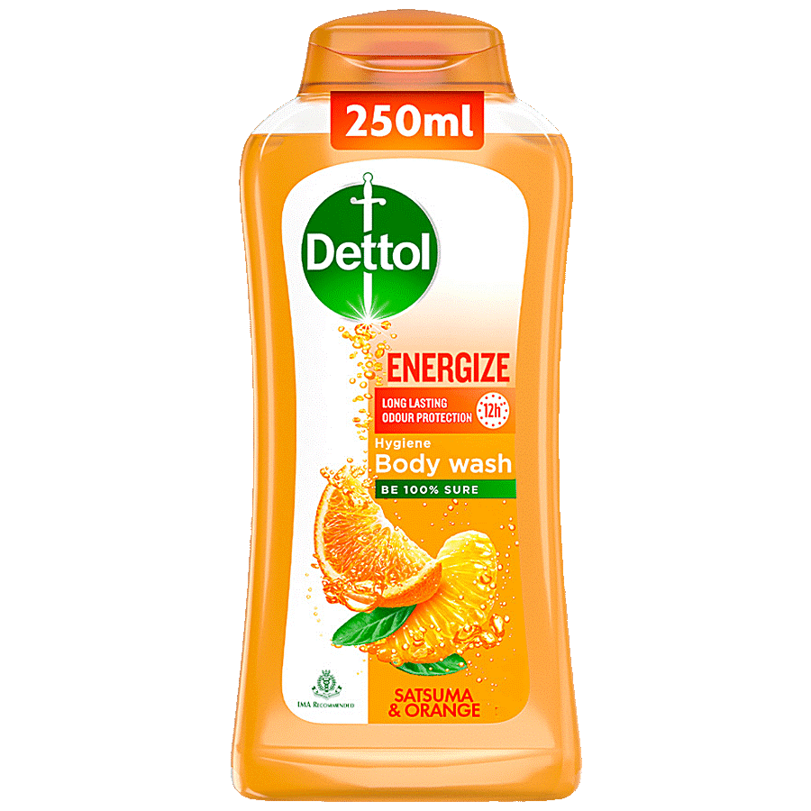 Dettol Energize Hygiene Body Wash - Satsuma & Orange, 250ml