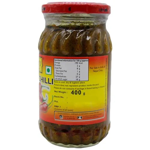 Mother's Recipe Red Stuffed Chilli Pickle, 400g