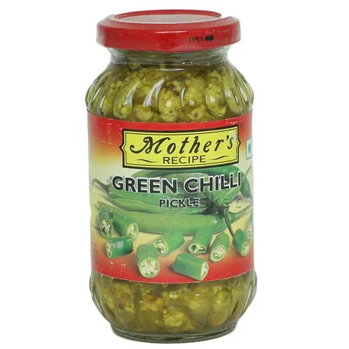 Mother's Recipe Green Chilli Pickle, 400g