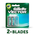 Gillette Vector Twin Blade Pack for Men, 2 pcs, 2 pcs