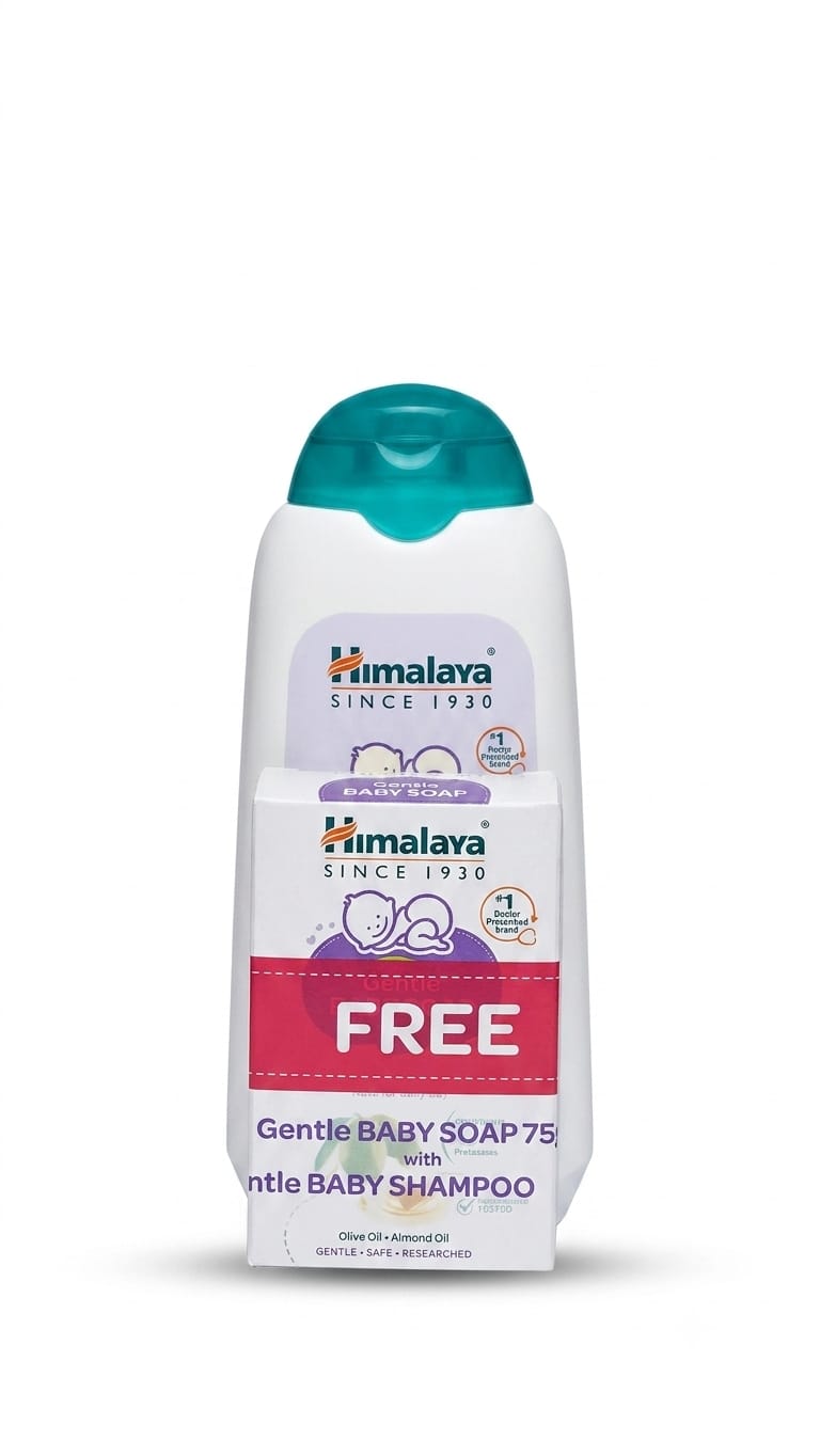Himalaya Gentle Baby Shampoo, 200ml + Free Gentle Baby Soap 75g