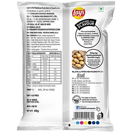 Lay's, India's Magic Masala Potato Chips, 48g