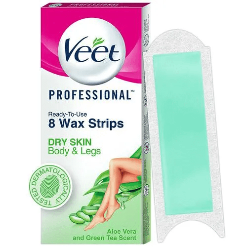 Veet Full Body Waxing Kit - Dry Skin (8 strips)