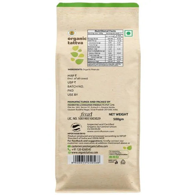 Organic Tattva Peanut, 500gm