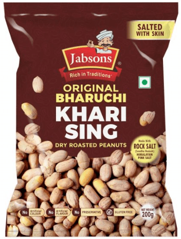 JABSONS Roasted Khari Sing (Salted with Skin), 200g