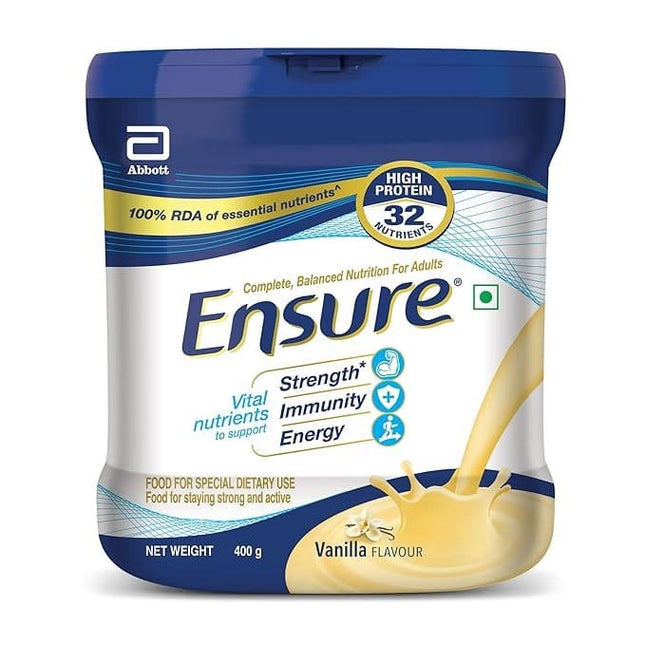 Ensure- Complete Nutrition for Adults Vanilla Flavour, 400gm