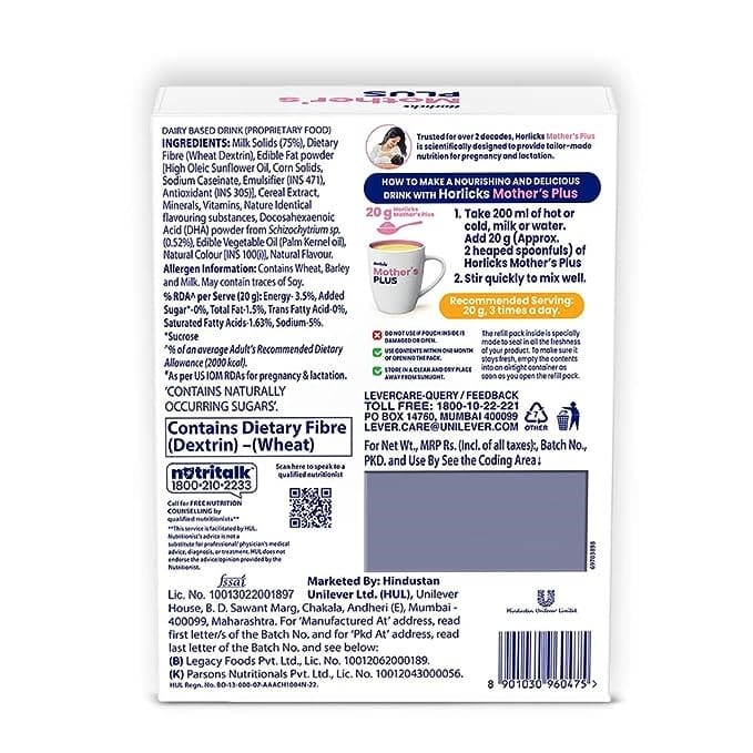 Horlicks Mother's Horlicks Plus, 400gm