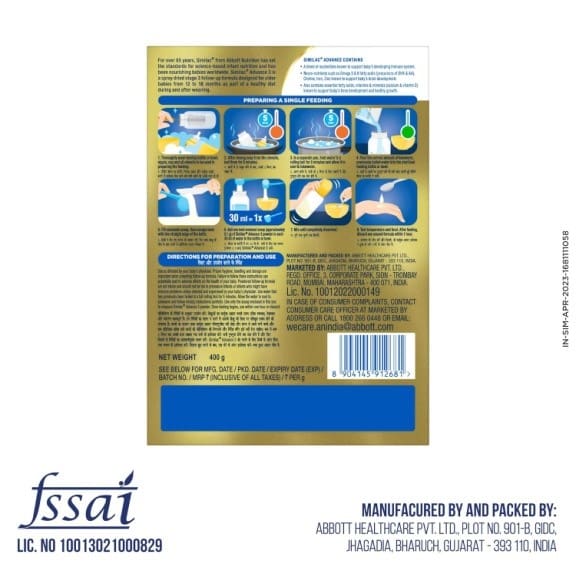Similac Advance Stage 3 Infant Formula - 400gm