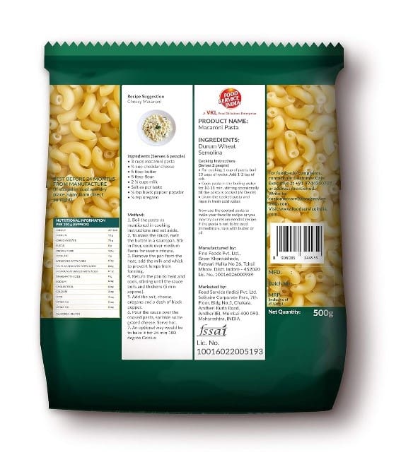 Sunbay, Macaroni Pasta, 500 gm
