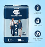 KareIn Adult Diapers, Large- 10 Count