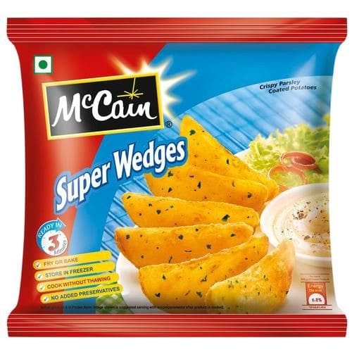 McCain Crispy Herb Coated Potatoes Super Wedges, 400gm