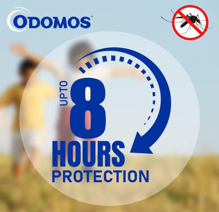 Dabur Odomos Mosquito Repellant Fabric Roll On, 8ml