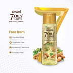 Emami 7 Oils Hair Oil - Light & Non Sticky, For Stronger Hair, 200 ml