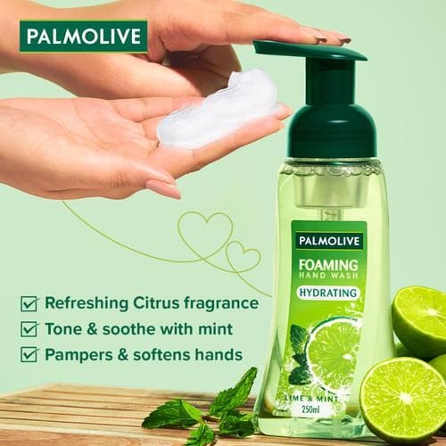 Palmolive Foaming Lime & Mint Handwash - Hydrating, 250ml