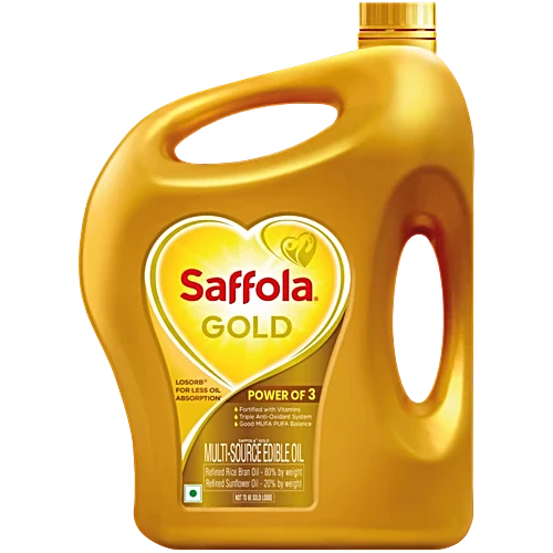 Saffola Gold Edible Oil, 2 L Jar