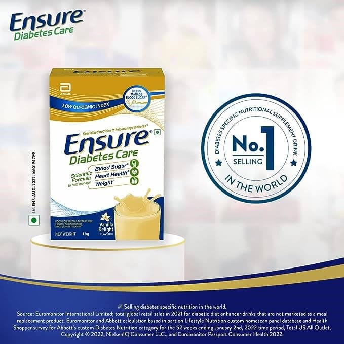 Ensure Diabetes Care Vanilla Flavour, 1Kg