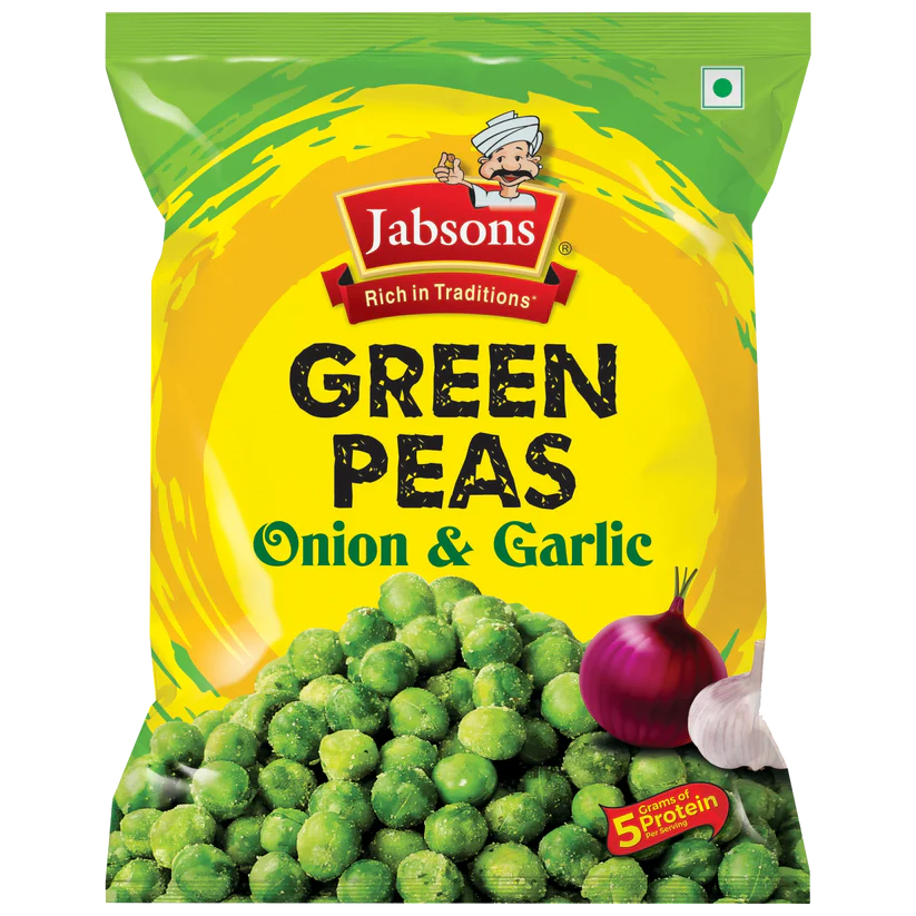 Jabsons Green Peas Onion & Garlic 150 g