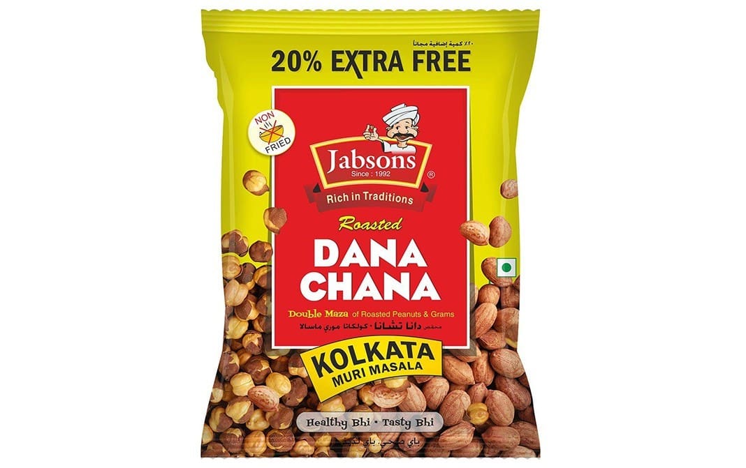 Jabsons, Roasted Dana Chana, Kolkata Muri Masala, 180g