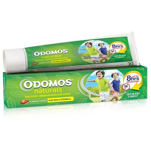 Odomos Naturals Non-Sticky Mosquito Repellent Cream, 100g