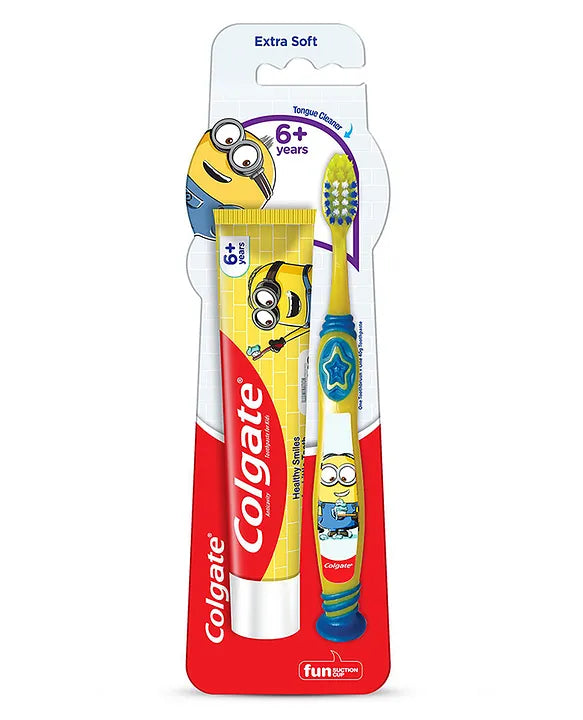 Colgate Baby Colgate Kids Minion Extra Soft Toothbrush and Toothpaste 6+ - 40 g