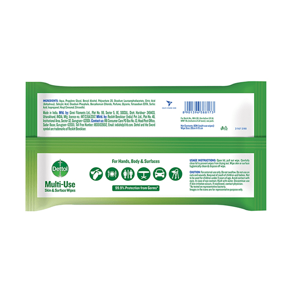 Dettol Wipes Original, 80 Wipes
