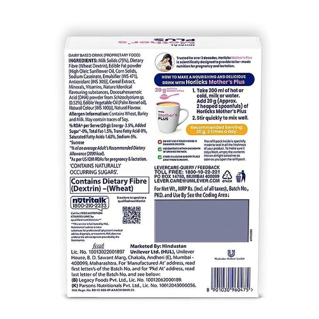 Horlicks Mother's Horlicks Plus Kesar, 400gm