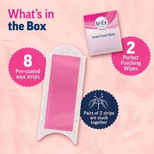Veet Waxing Strips Kit- Normal Skin (8 Strips)