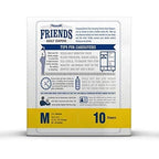 Friends Premium Adult Diapers (M), 10 Count