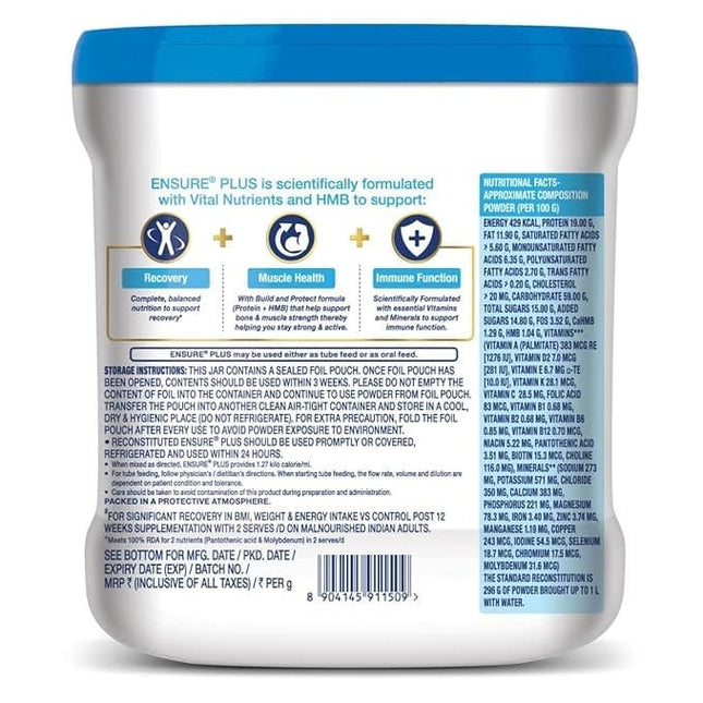 Ensure Plus Powder Vanilla, 400gm